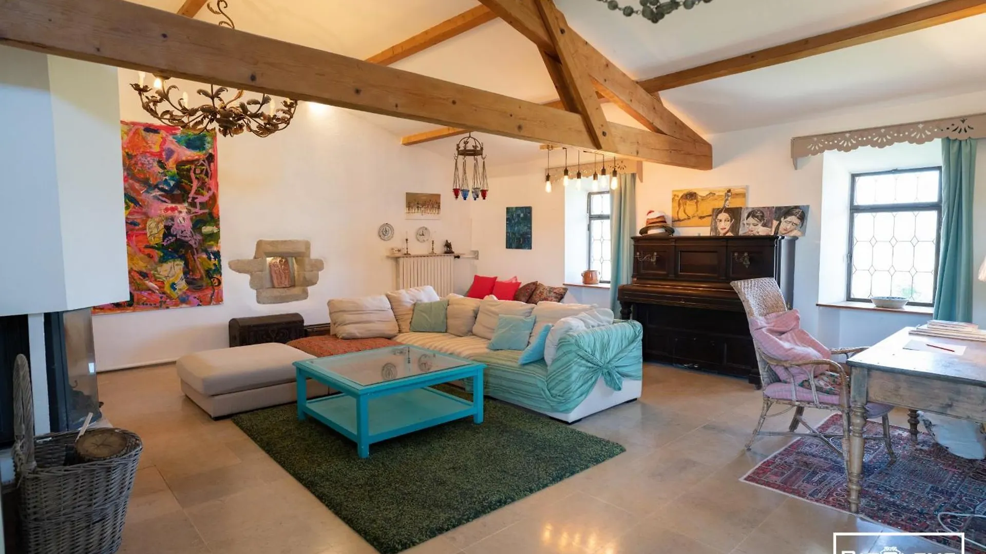 فورْكيلكييه Mas Avec Vue Et Piscine Aux Portes Du Luberon منزل ريفي